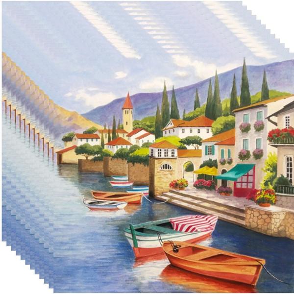 Imagem de Guardanapo Decorado Lago de Como Keramik 33x33cm