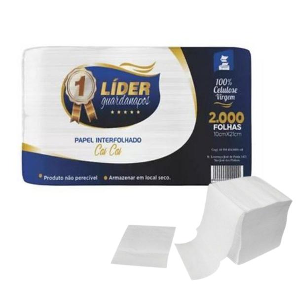 Imagem de Guardanapo Papel Interfolhado Cai Cai 100% celulose 10x21 4000 Folhas