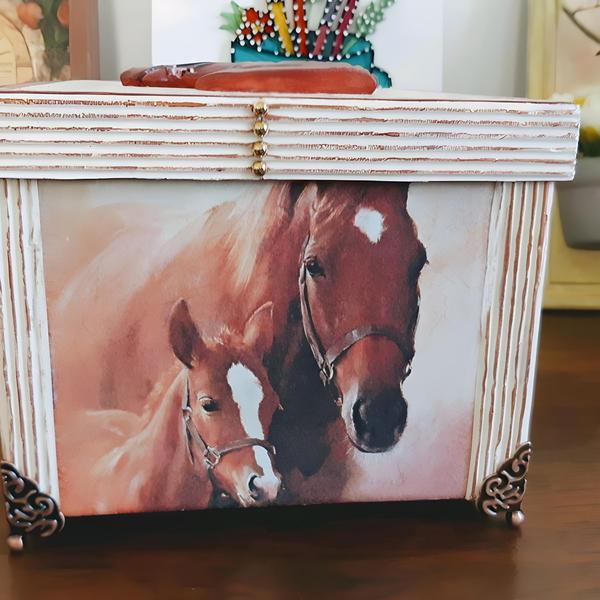 Imagem de Guardanapo para Decoupage Ambiente Cavalo com Potro com 20 Unidades