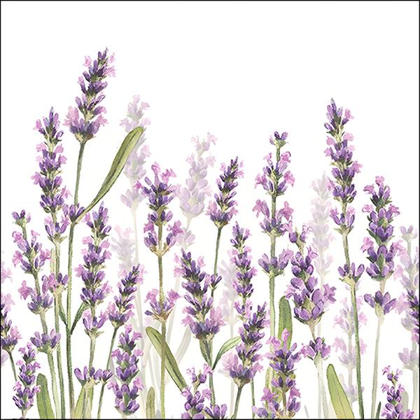 Imagem de Guardanapo para Decoupage Ambiente Tons Lavanda Branco 2 Unidades