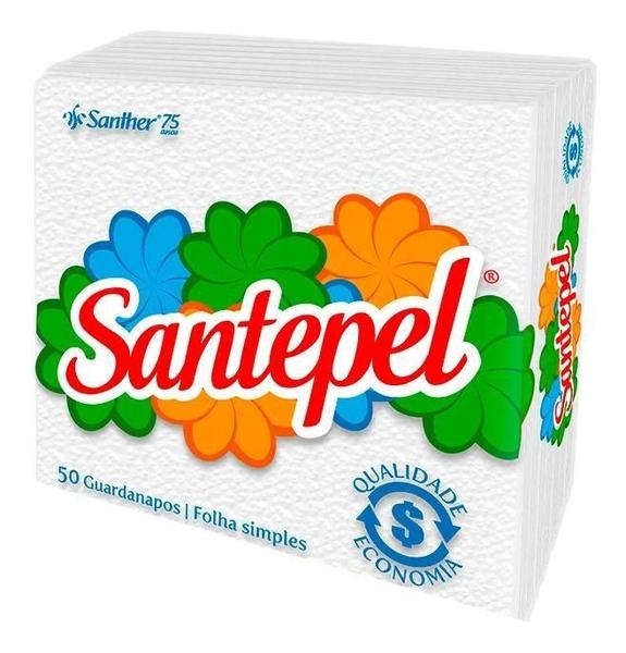 Imagem de Guardanapo Santepel 50 Folhas Simples 24X22 Kit 3