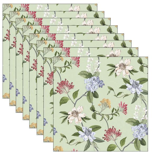 Imagem de  Guardanapos para Decoupage Ambiente Mistura Floral Verde 2 Unidades