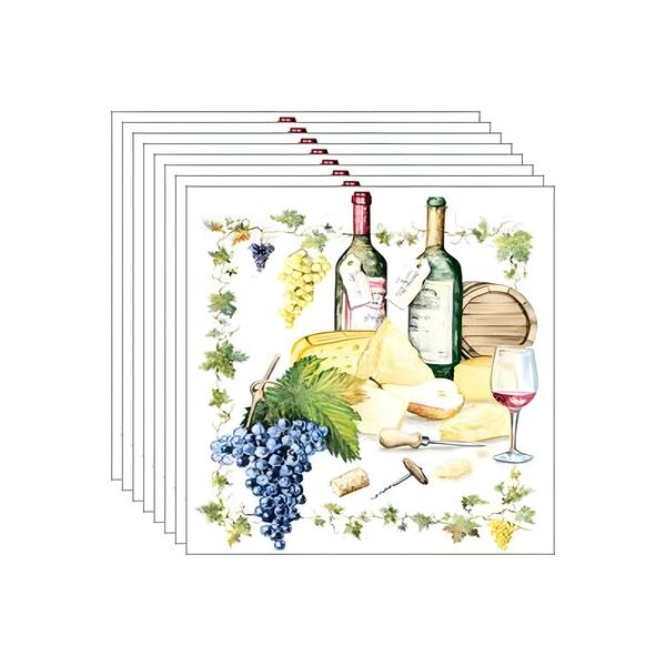 Imagem de  Guardanapos para Decoupage Ambiente Vinho e Queijo 2 Unidades