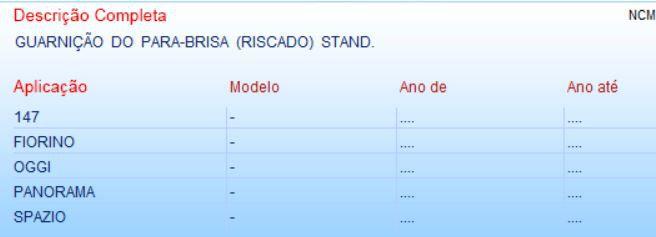 Imagem de Guarnição Borracha para-brisa (riscado) Stand Fiat147 - 709