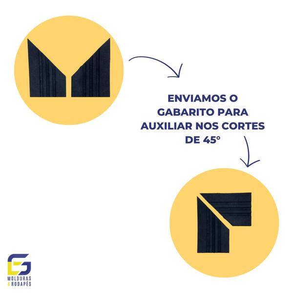 Imagem de Guarnição Moldura Rodameio Eva Autocolante Lua 7cmx5mm 5 Metros