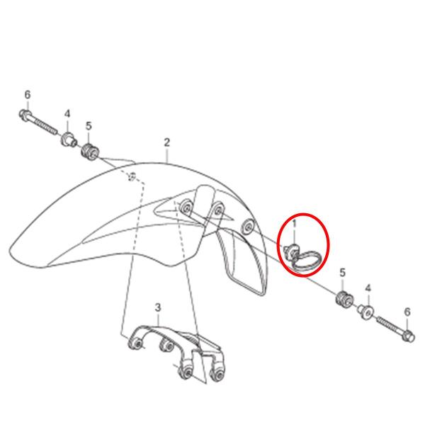 Imagem de Guia Cabo Velocímetro Titan Fan 150 09 à 13, Fan 125 09 à 13