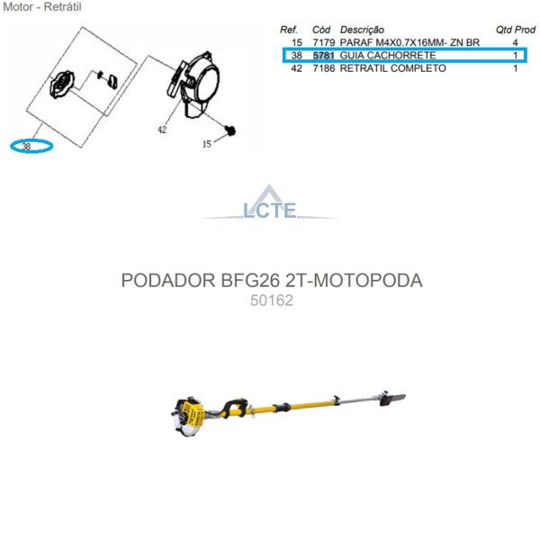 Imagem de Guia Cachorrete do Soprador BFG 260 SB Buffalo Original 5781