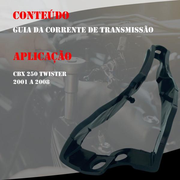 Imagem de Guia Da Corrente De Transmissão Balança Para Cbx250 Twister 2001 2002 2003 2004 2005 2006 2007 2008