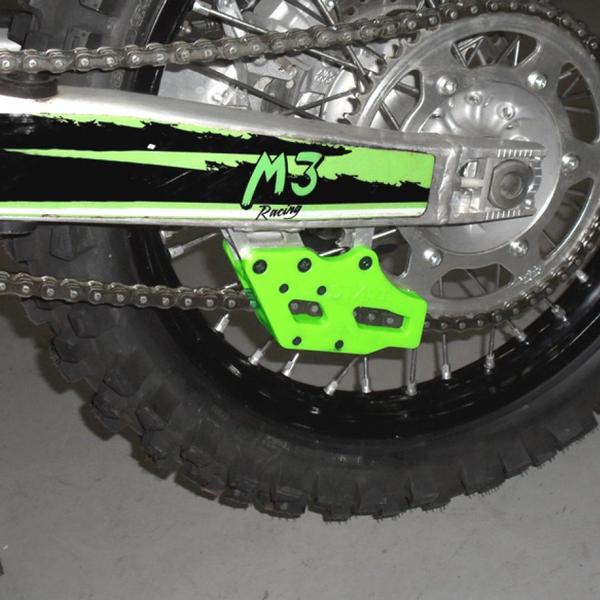 Imagem de Guia de Corrente Completo Kawasaki KXF250 2009-2020 / KXF450 2009-2018 / KLX450 2014-2024 - PU Verde