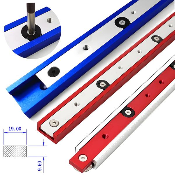 Imagem de Guia de Mesa de Serra com Trilho em T de Alumínio - Medidor de Haste Durável