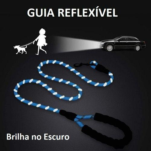 Imagem de Guia Para Cachorro Cães Porte Pequeno Médio E Grande Resistente  1,2m x 1mm