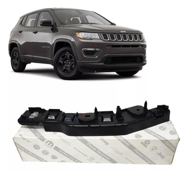 Imagem de  Guia Suporte Parachoque Dianteiro Jeep Compass 2017 2018 2019 2020 2021 2022 Lado Direito Original