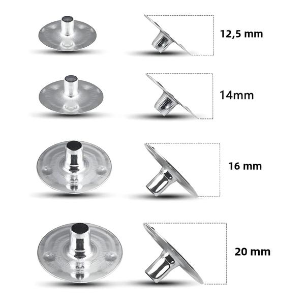 Imagem de Guias de Pavio para Vela Artesanal - 100 Peças com Base de Metal para Faça Você Mesmo