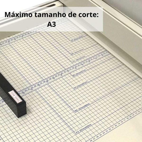 Imagem de Guilhotina de Papel Manual Importway A3 400 Folhas IWGPA3400