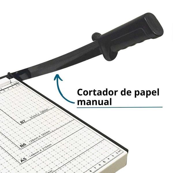 Imagem de Guilhotina De Papel Manual Importway A4 10 Folhas Iwgpa410