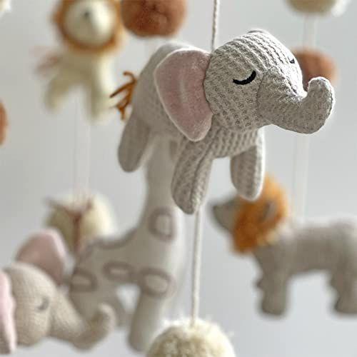 Imagem de Guindaste Baby Mobile para Berço, Decoração de Berçário Safari para Meninos e Meninas, Teto Suspenso, 11 "x 28"