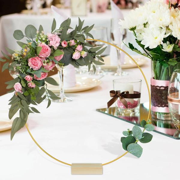 Imagem de Guirlanda de Arame com Porta-Cartões de Madeira - Decoração de Mesa para Festa