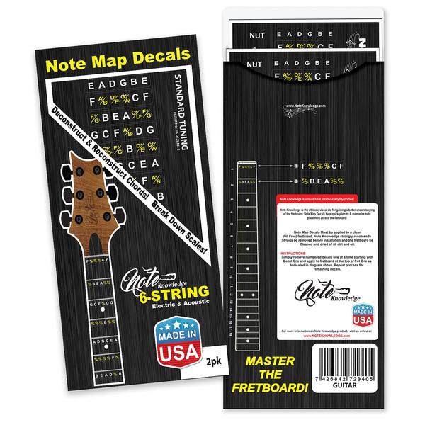 Imagem de Guitar Fretboard Note Map Decalques/Adesivos Note Knowledge