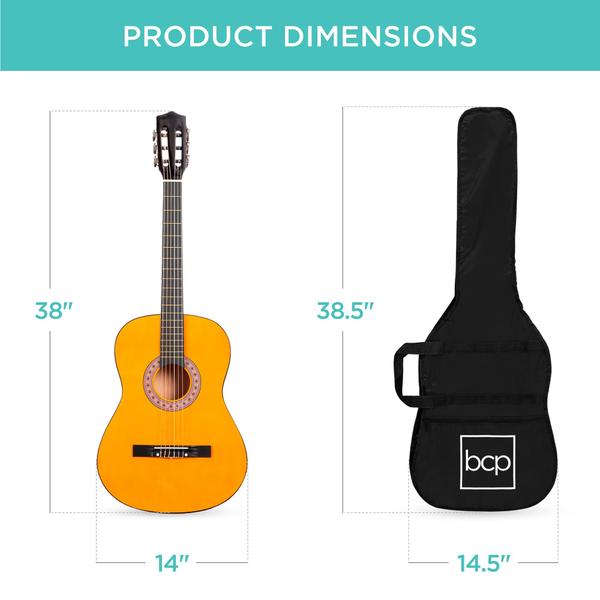 Imagem de Guitarra acústica Best Choice Products Beginner 38 pol com kit