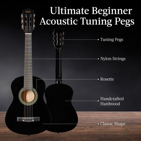 Imagem de Guitarra acústica Best Choice Products Kids Beginner Black