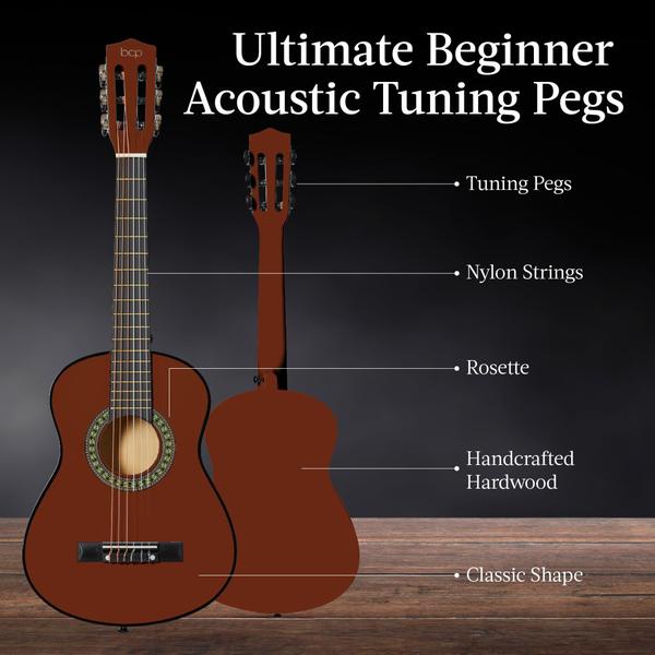 Imagem de Guitarra acústica Best Choice Products Kids Beginner com kit