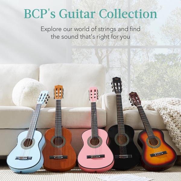 Imagem de Guitarra acústica Best Choice Products Kids Redburst com kit