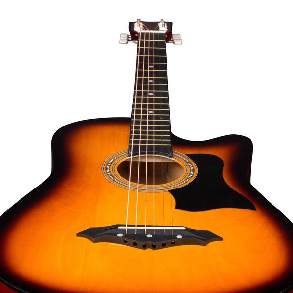 Imagem de Guitarra acústica Joymusic JG-38C 3TS Sunburst 38 polegadas com kit