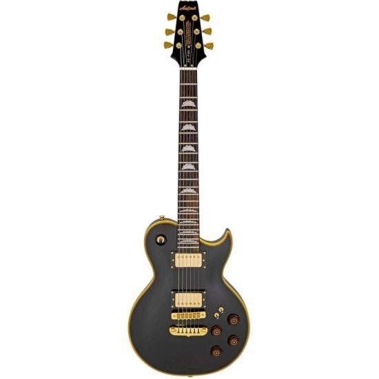 Imagem de Guitarra Aria Pro II PE-F80 Black Top