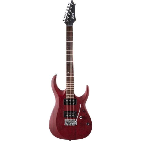 Imagem de Guitarra Cort X 100 2 Humbucker Open Pore Black Cherry