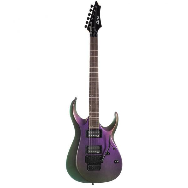 Imagem de Guitarra Cort X300 EMG Floyd Rose Flip Purple FPU