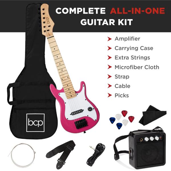 Imagem de Guitarra elétrica Best Choice Products Kids Beginner Pink