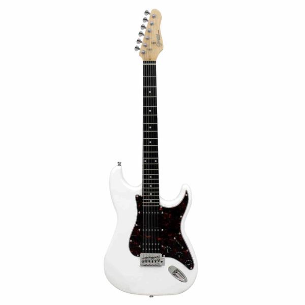 Imagem de Guitarra Elétrica Giannini G-101 White com escudo Tortoise