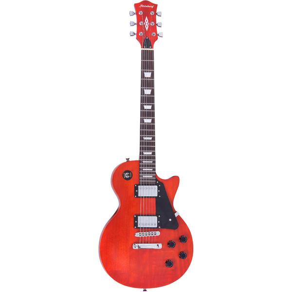 Imagem de Guitarra Elétrica Les Paul Strinberg LP260 Mahogany Satin Tampo Solido + Acessórios