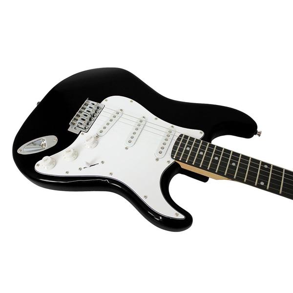 Imagem de Guitarra Elétrica Preta e Branca Descubra o Poder da Música com Este Instrumento Impressionante