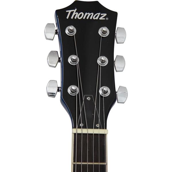 Imagem de Guitarra Elétrica Sg De Madeira Maciça Thomaz Teg 340 Azul F097