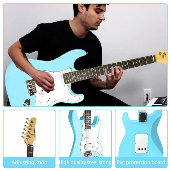 Imagem de Guitarra elétrica Soulmate Full Size 39 polegadas azul com kit