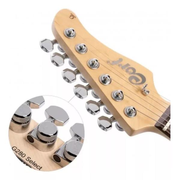Imagem de Guitarra elétrica stratocaster cort g280 select ambar