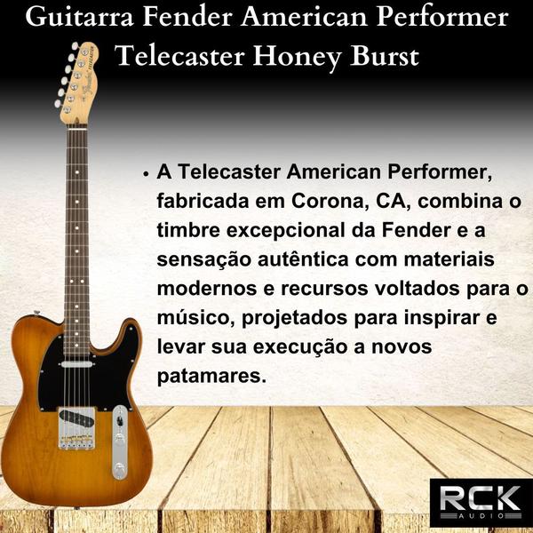 Imagem de Guitarra Fender American Performer Telecaster Honey Burst