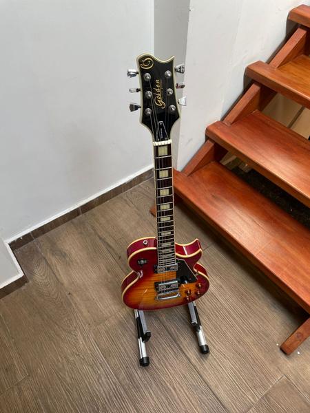 Imagem de Guitarra golden les paul gld series laranja e vermelha cod 1650