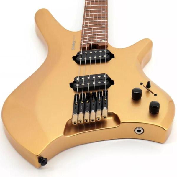 Imagem de Guitarra Headless Strinberg Next SHN6 Gold Com Bag