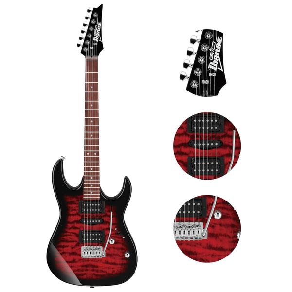 Imagem de Guitarra Ibanez Superstrato Grx 70Qa Trb + Capa Champion