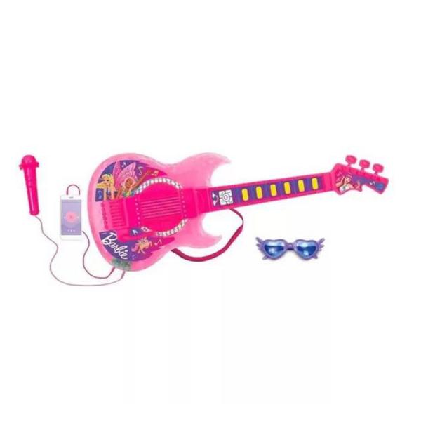 Imagem de Guitarra Infantil Barbie Dreamtopia Com Luzes, Som E Mp3