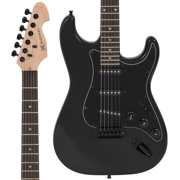 Imagem de Guitarra Michael Gm217n Stratocaster Preta MBA