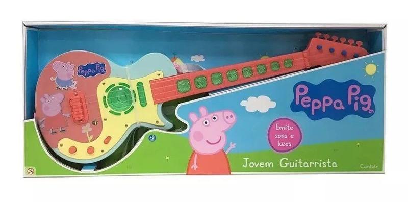 Imagem de Guitarra peppa pig jovem guitarrista r.1514 candide