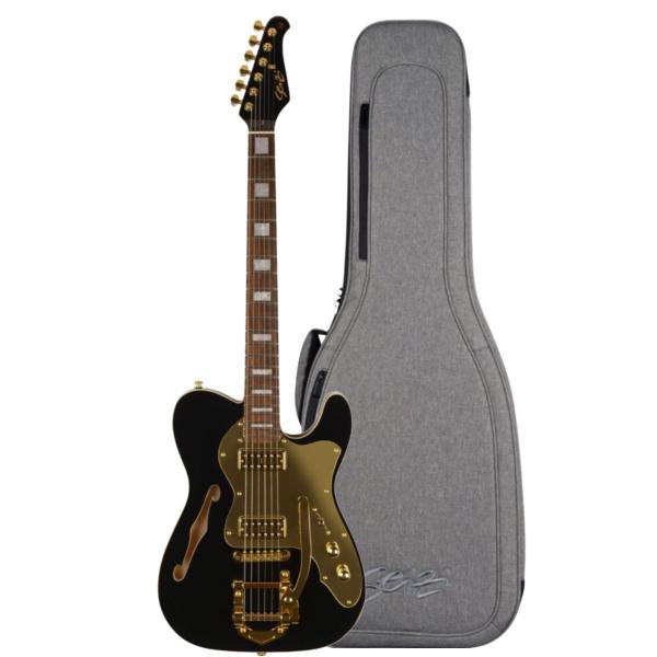 Guitarra Seizi Vintage Origami Juliana Vieira Black Gold