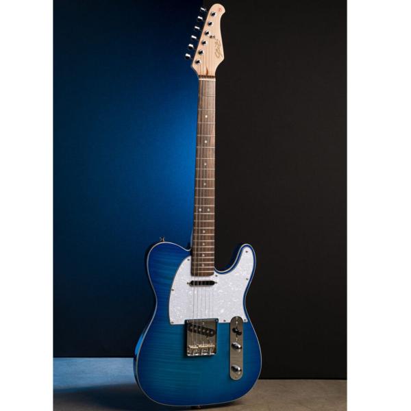 Imagem de Guitarra Seizi Vintage Saitama Plus Tl Flamed Blue