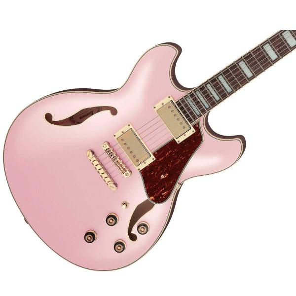 Imagem de Guitarra Semi Acústica Ibanez AS73G Rose Gold Flat