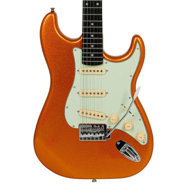 Imagem de Guitarra Strat 3s Escala Escura Escudo Awh Tg-500 Mgy Tagima