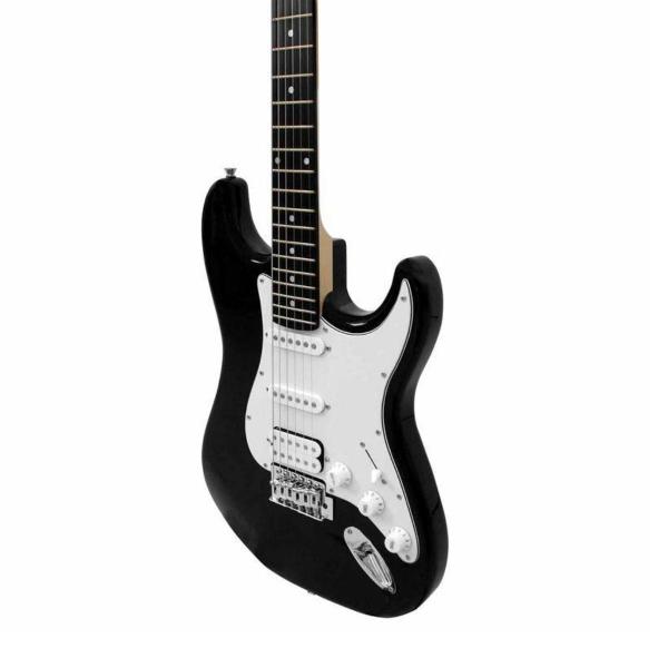 Imagem de Guitarra Strato Giannini G101 BK WH GGX1H BK WH Preto