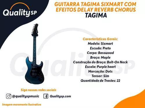 Imagem de Guitarra Tagima St Fx Sixmart Mdsv Efeito Delay Reverb